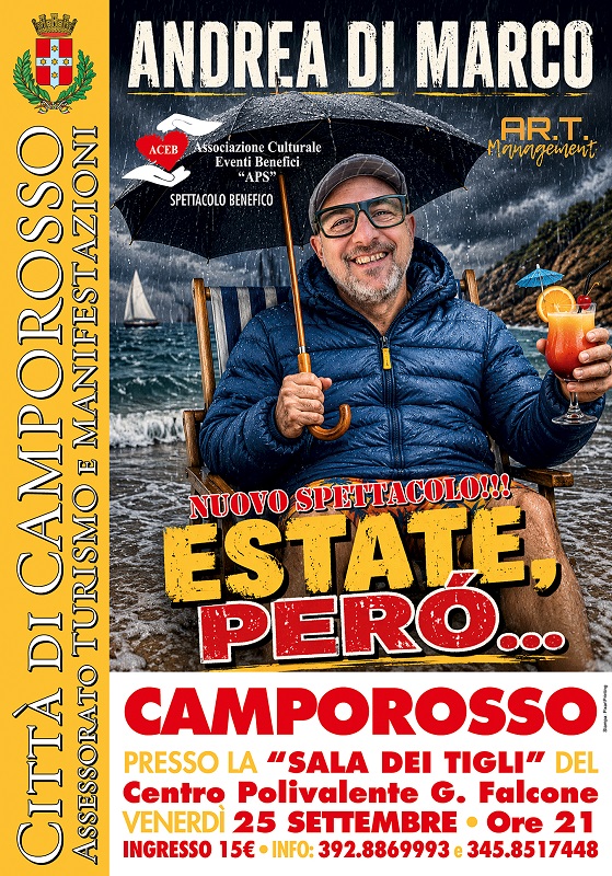 Spettacolo Andrea Di Marco 25 Settembre 2026