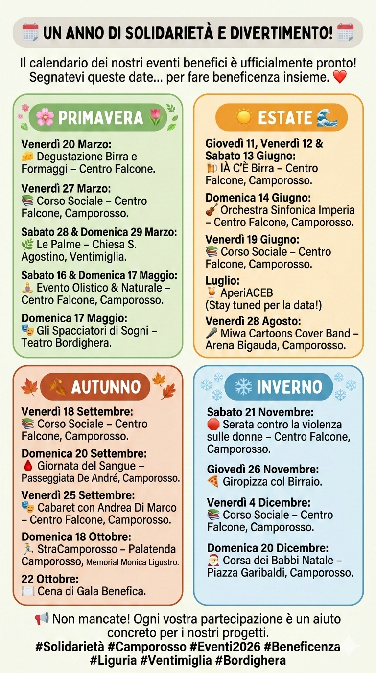 Calendario Eventi ACEB 2026